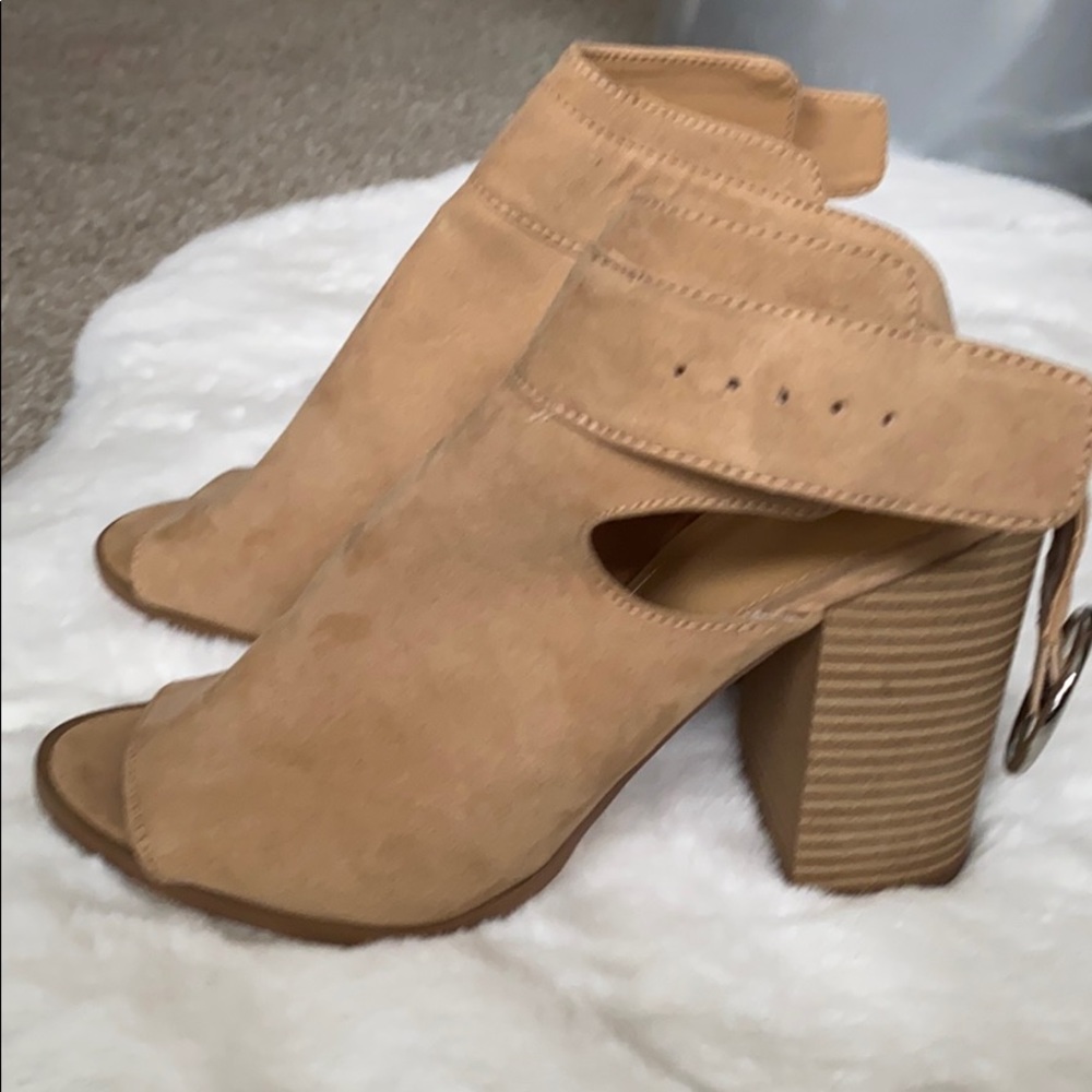 Brand new suede booties